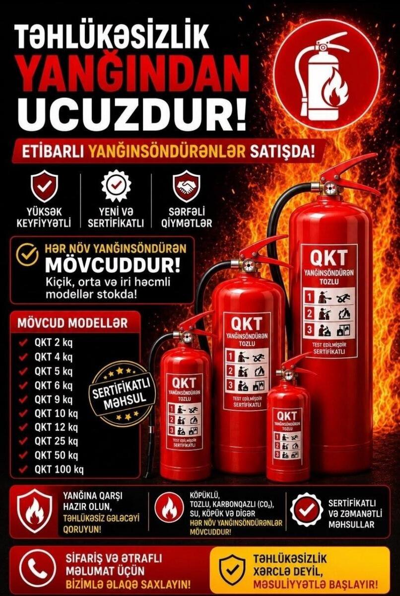 Yanğınsöndürmə balonları — Ağıllı ev və təhlükəsizlik, Bakı (5)