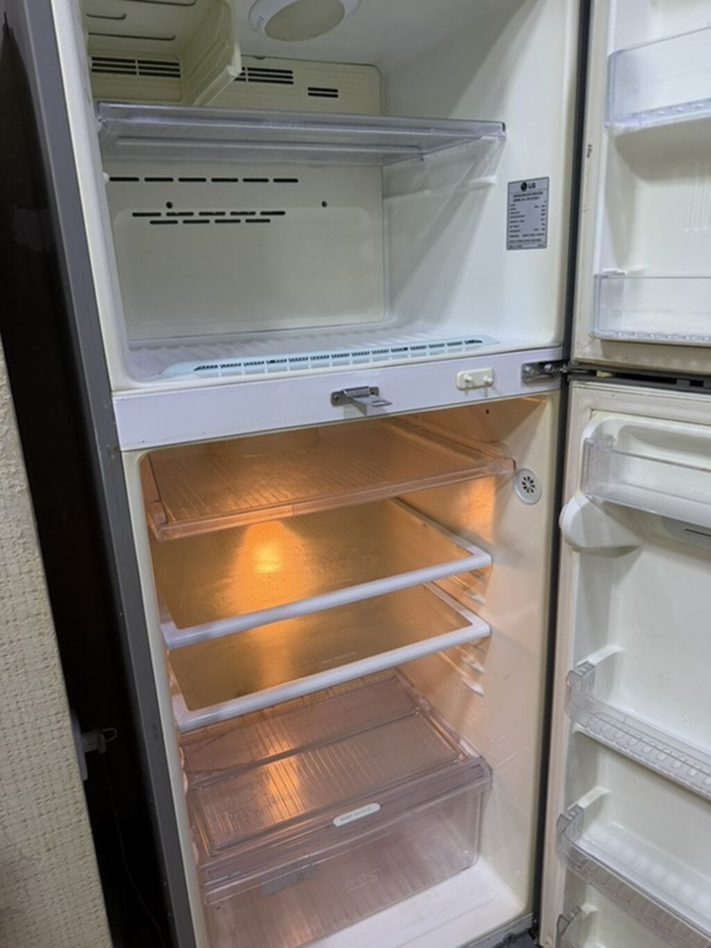 İki qapılı LG soyuducu - Rəng: gümüş (inox effektli korpus) - Qapı — Soyuducular, Bakı (5)