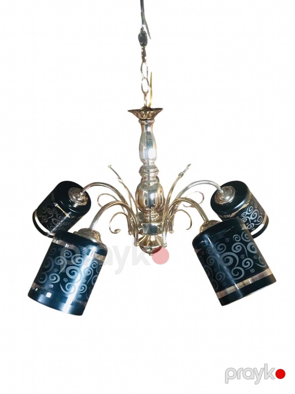 Çılçıraq, 5 lampa, Metal — Tavan is?qlar? v? cilc?raqlar, Bakı (2)