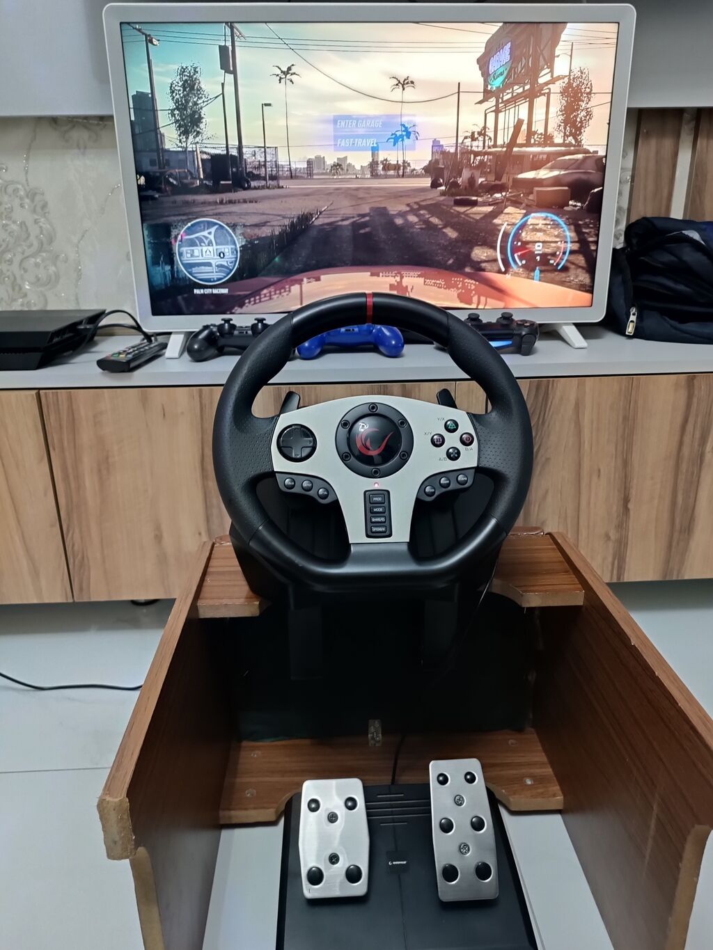 Rampage V900-S Gaming Racing Wheel Set PS3, PS4, PS5, Xbox One, Xbox — Aksesuarlar, Bakı (3)