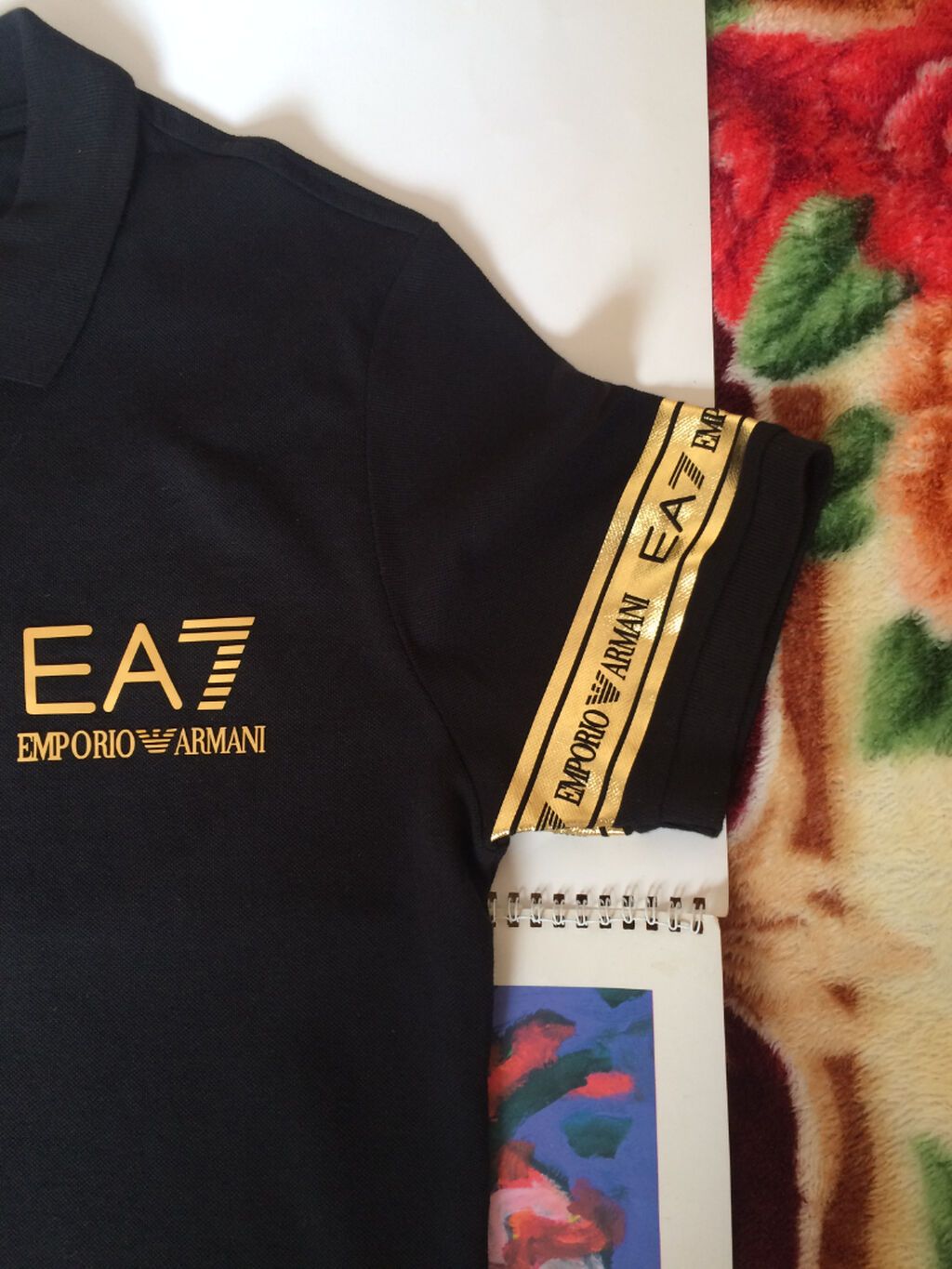 Polo köynək, Emporio Armani, M, rəng - Qara — Futbolka və polo, Bakı (6)