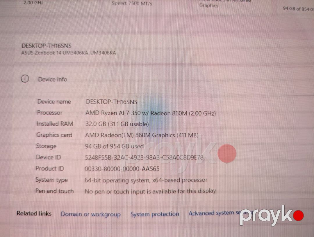 Asus ZenBook UM3406KA-QD276 — Noutbuklar, Bakı (7)