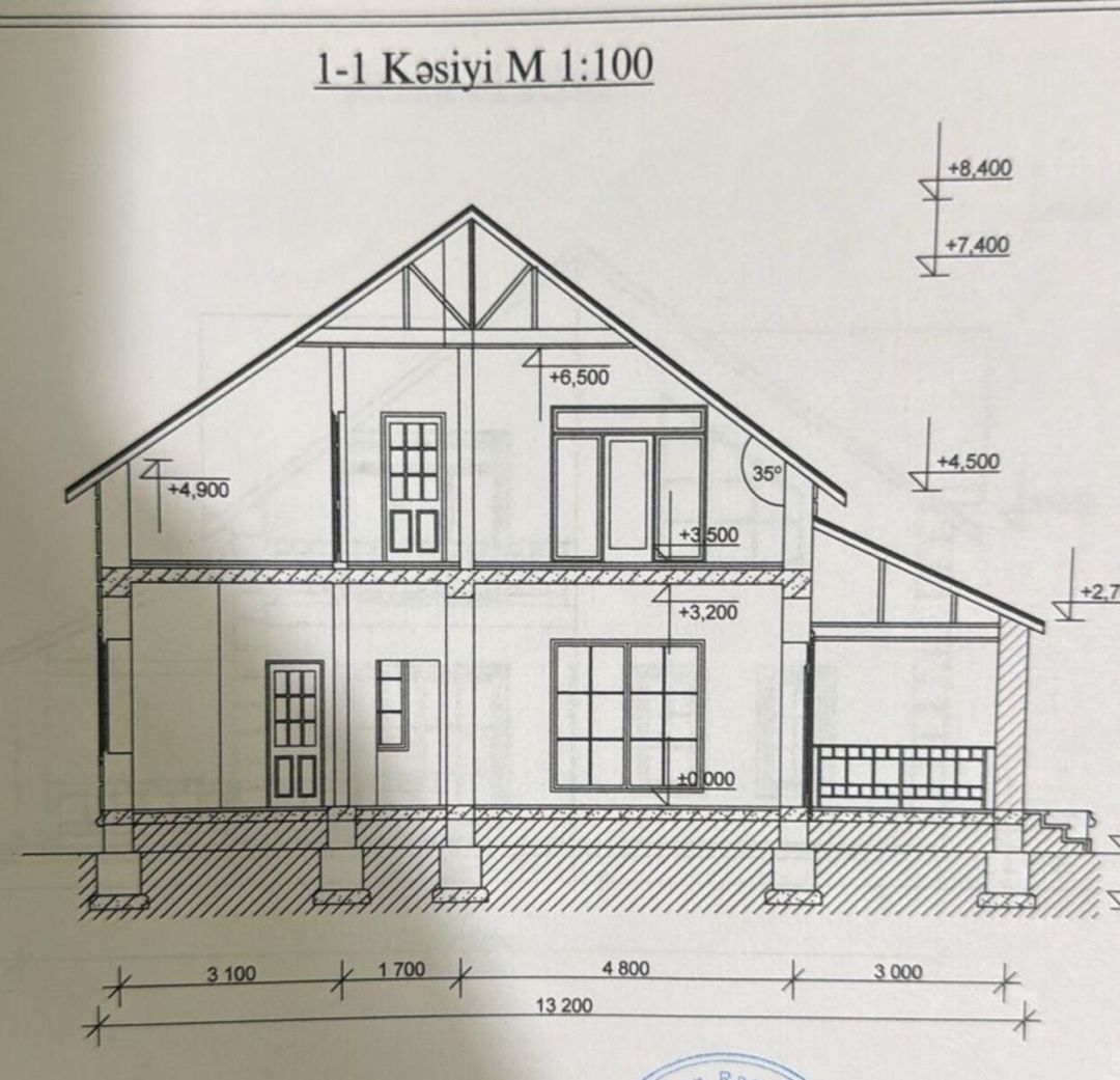 Satılır 6 otaqlı həyət evi/bağ evi 250 m² — Ev, villa, Bakı (8)