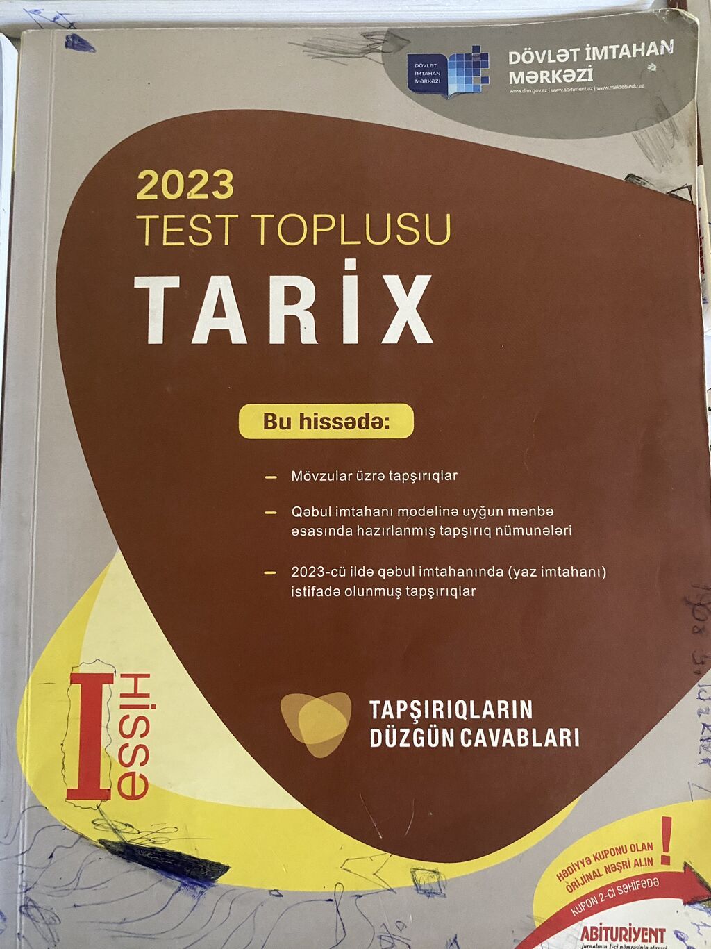 Dim test kitablari yoplu 10 azn tekli qiymet 3 azn mekan xalqlar — Kitablar, Bakı (10)