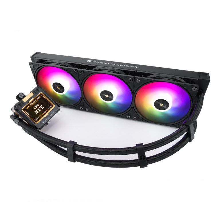 Thermalright Frozen Warframe 360 Black Argb Liquid CPU Cooler — Kompüterlər və noutbuklar, Bakı (6)