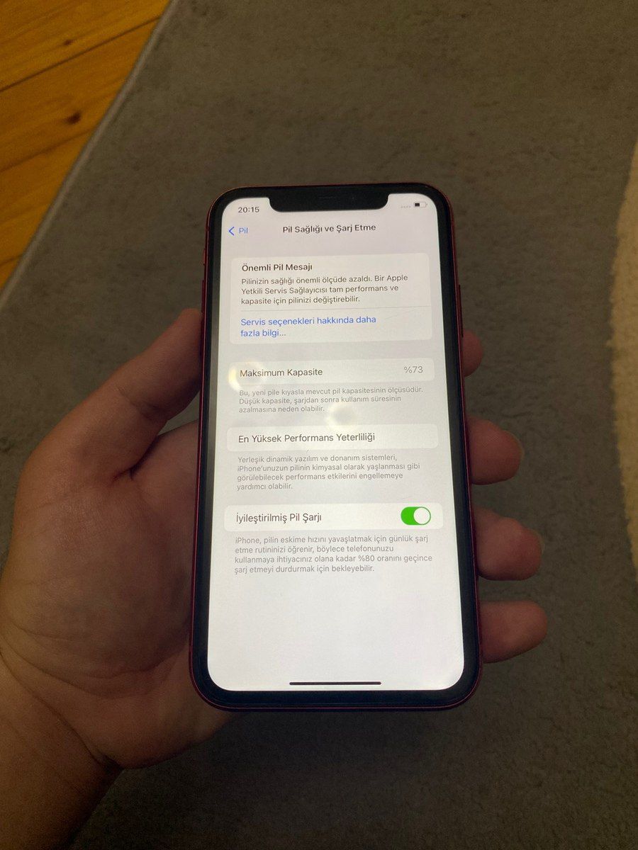 Apple iPhone 11 Red 64GB/4GB — Smartfonlar, Bakı (7)