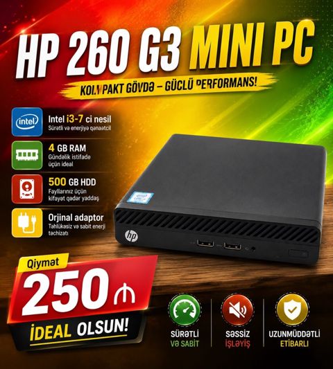 HP 260 g3 Mini pc — Bakı