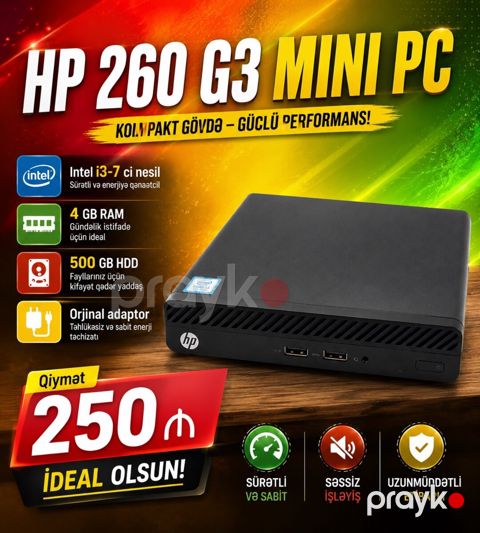 HP 260 g3 Mini pc — Bakı