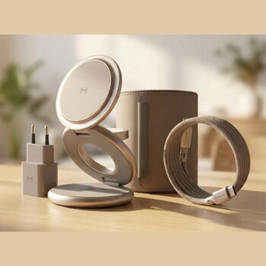 Apple üçün şarj stansiyası Magssory Signature Disc Pro 3-ü 1-də(WCH073t) — Smartfonlar, Bakı (3)