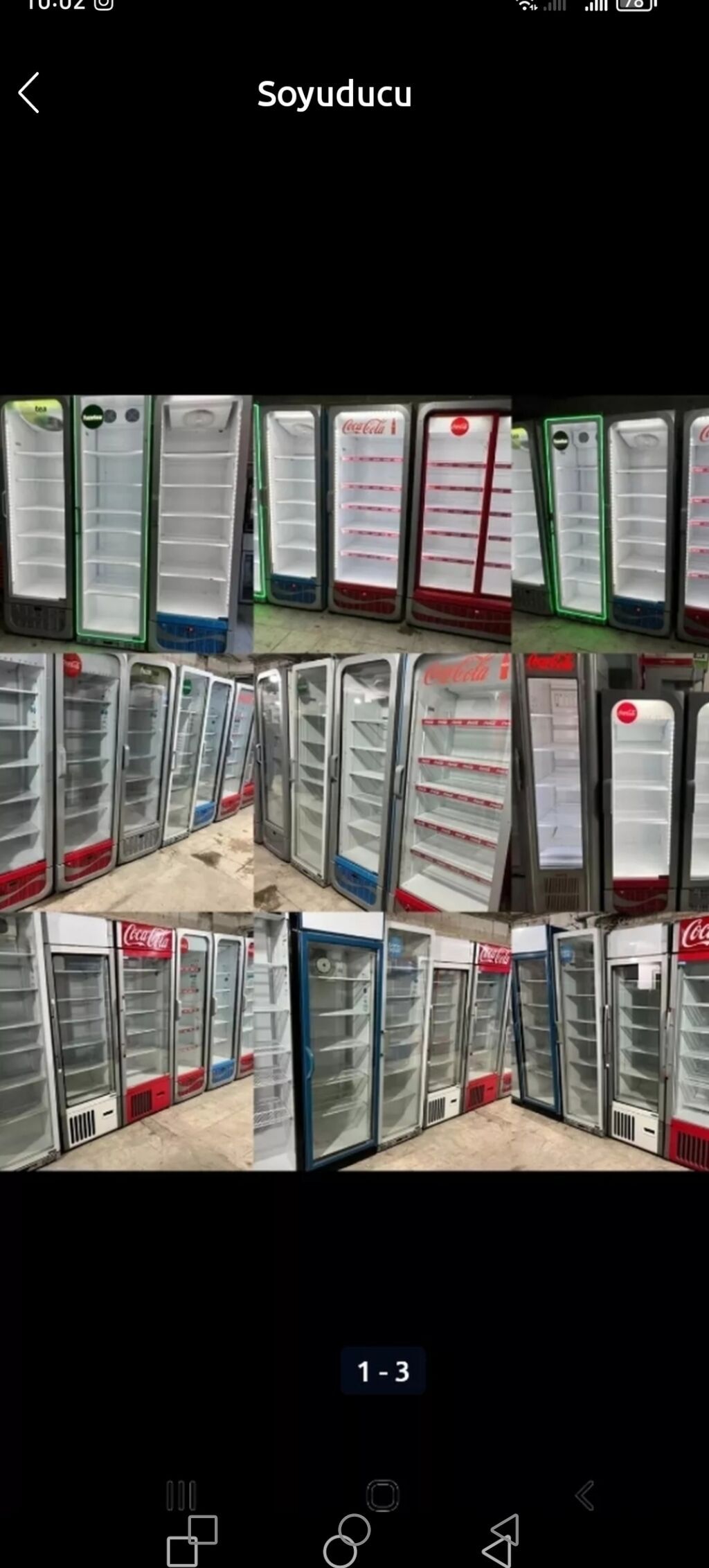 Ticarət soyuducu vitrin – geniş həcmli, şüşə qapılı - Rəng: qırmızı — Soyuq vitrini, Digah (2)