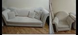 3 nəfərlik divan və 1 ədəd kreslo dəsti - Rəng: açıq bej - Material — Ürünler