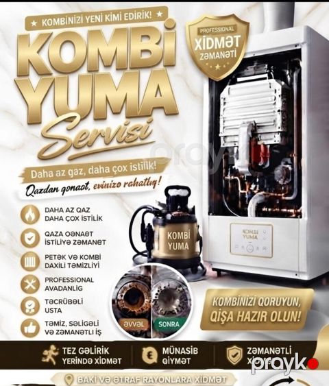 Kombi təmiri — Bakı