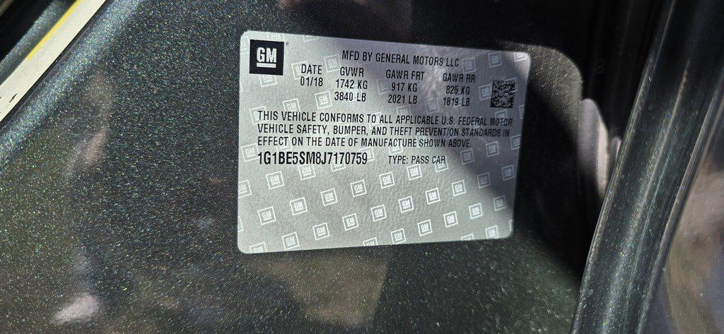 Chevrolet Cruze, 1.4 L, 2018 il, 97 350 km — Avtomobillər, Bakı (12)