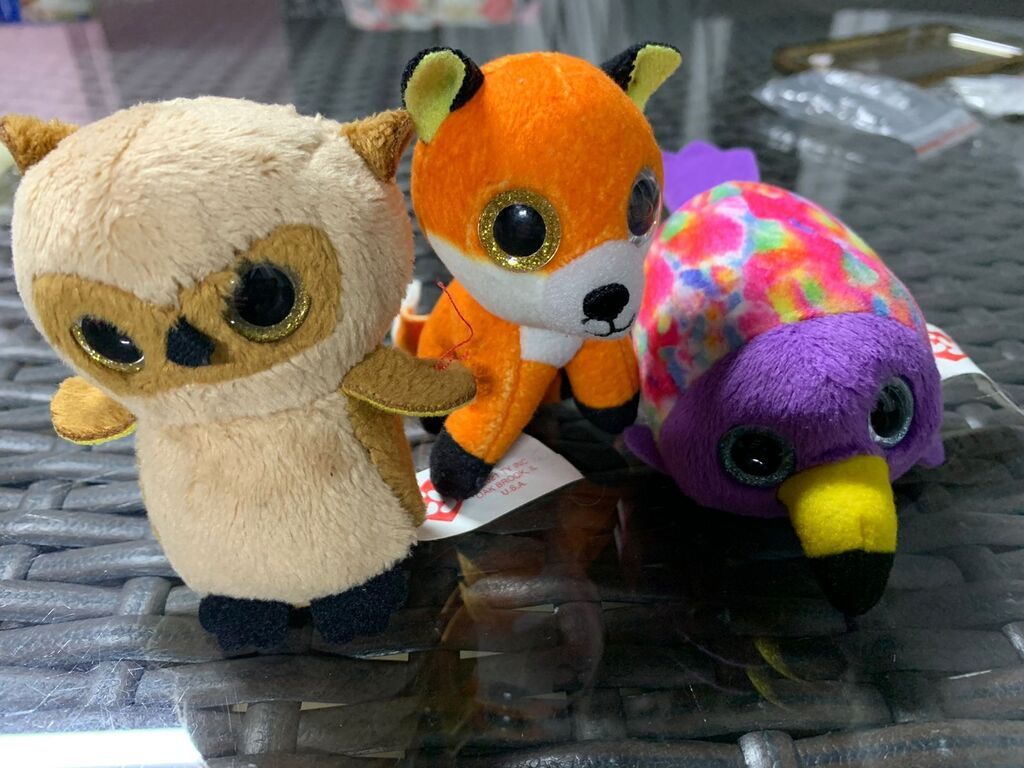 Mini plüş heyvan fiqurları dəsti - 3 ədəd yumşaq oyuncaqlı dəst — Yumşaq oyuncaqlar, Masazır (3)