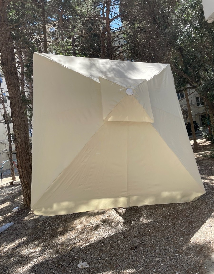Bağ çətiri Kvadrat, Bej rəng — Bağ çətirləri, Bakı (2)