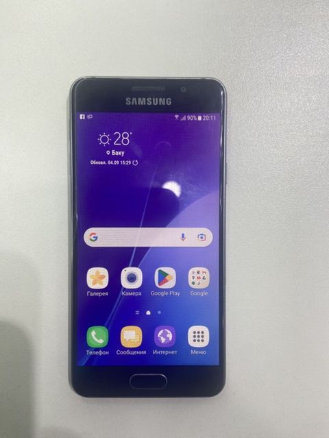 Samsung Galaxy A3 2016, rəng - Qara, İki sim kartlı — Bakı