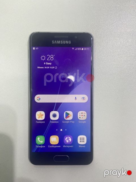 Samsung Galaxy A3 2016, rəng - Qara, İki sim kartlı — Bakı