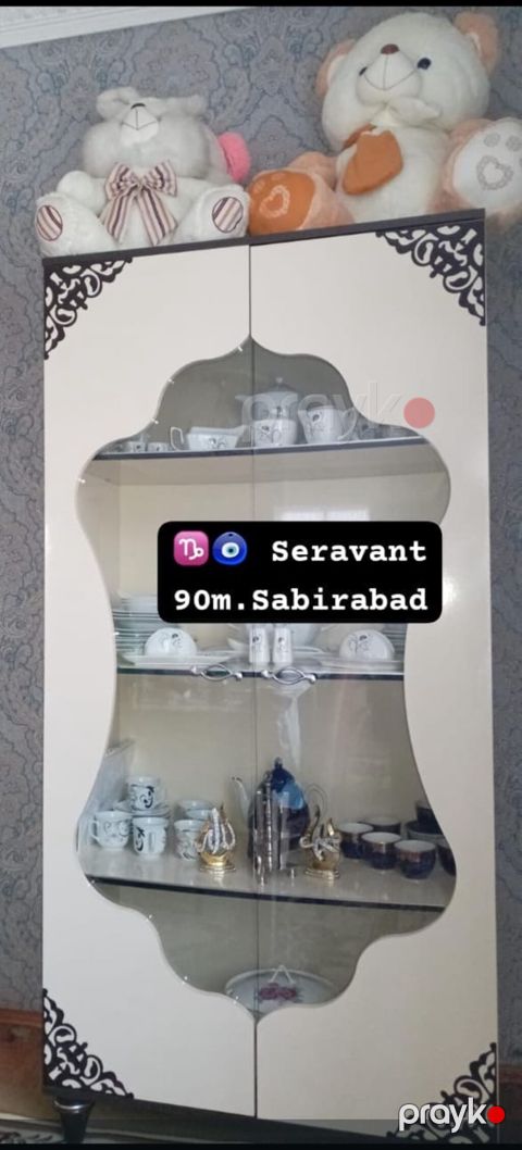 Serjant (vitrin) – Sabirabad - Klassik dizaynlı, krem rəngli korpus