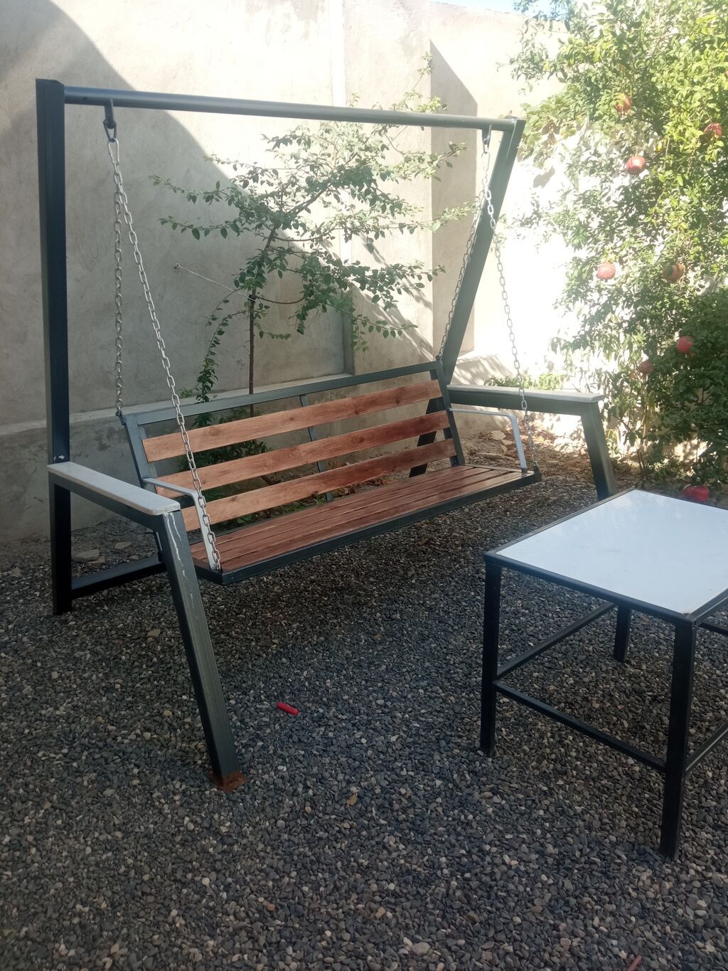 Məhsul: Bağ yelləncəyi və kvadrat masa dəsti - Material — Mobilya dəstləri, Sumqayıt (2)