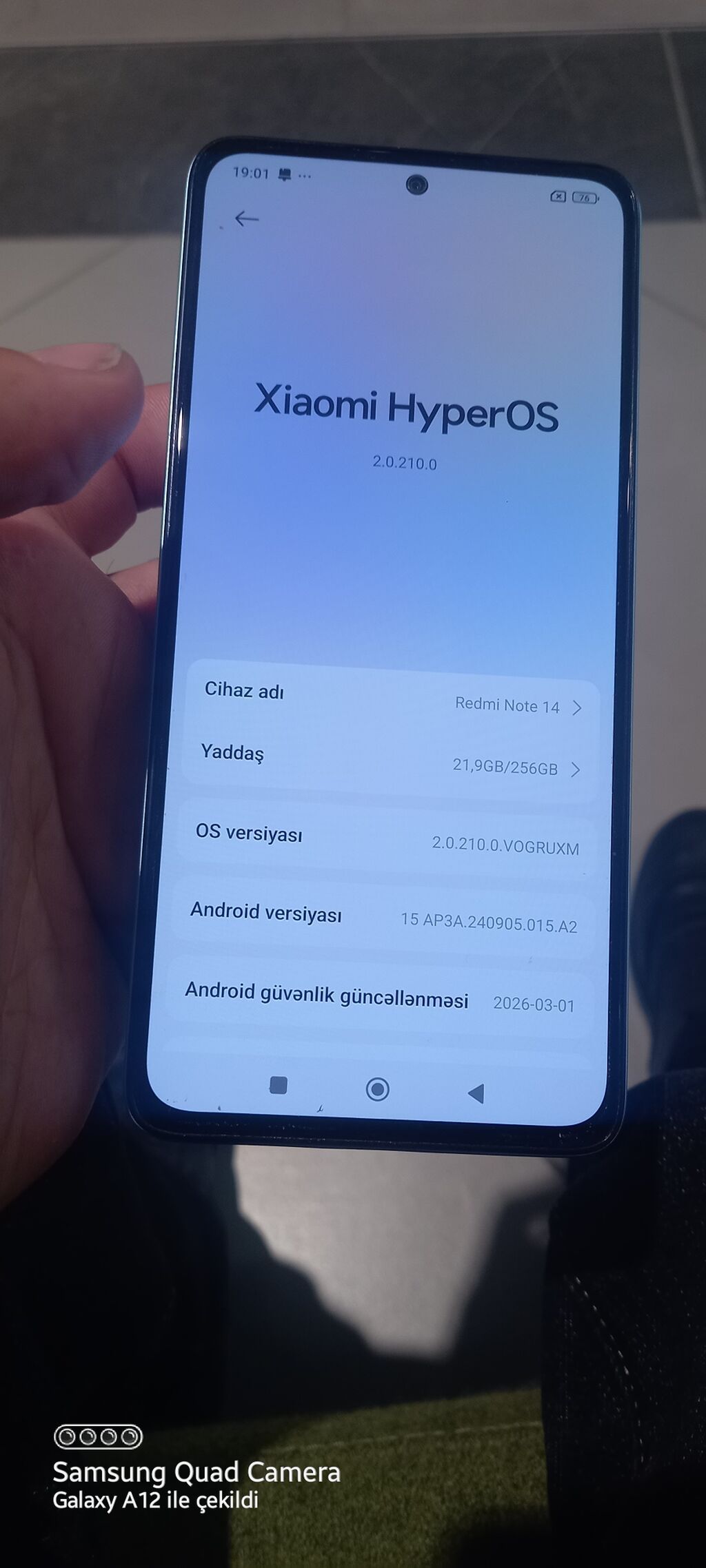 Xiaomi 256 GB, rəng - Mavi, Barmaq izi — Xiaomi, Bakı (5)