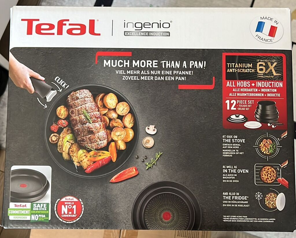 Tava, rəng - Qara, Antipriqar, Tefal, Fransa — Bişirmə qabları, Bakı (2)
