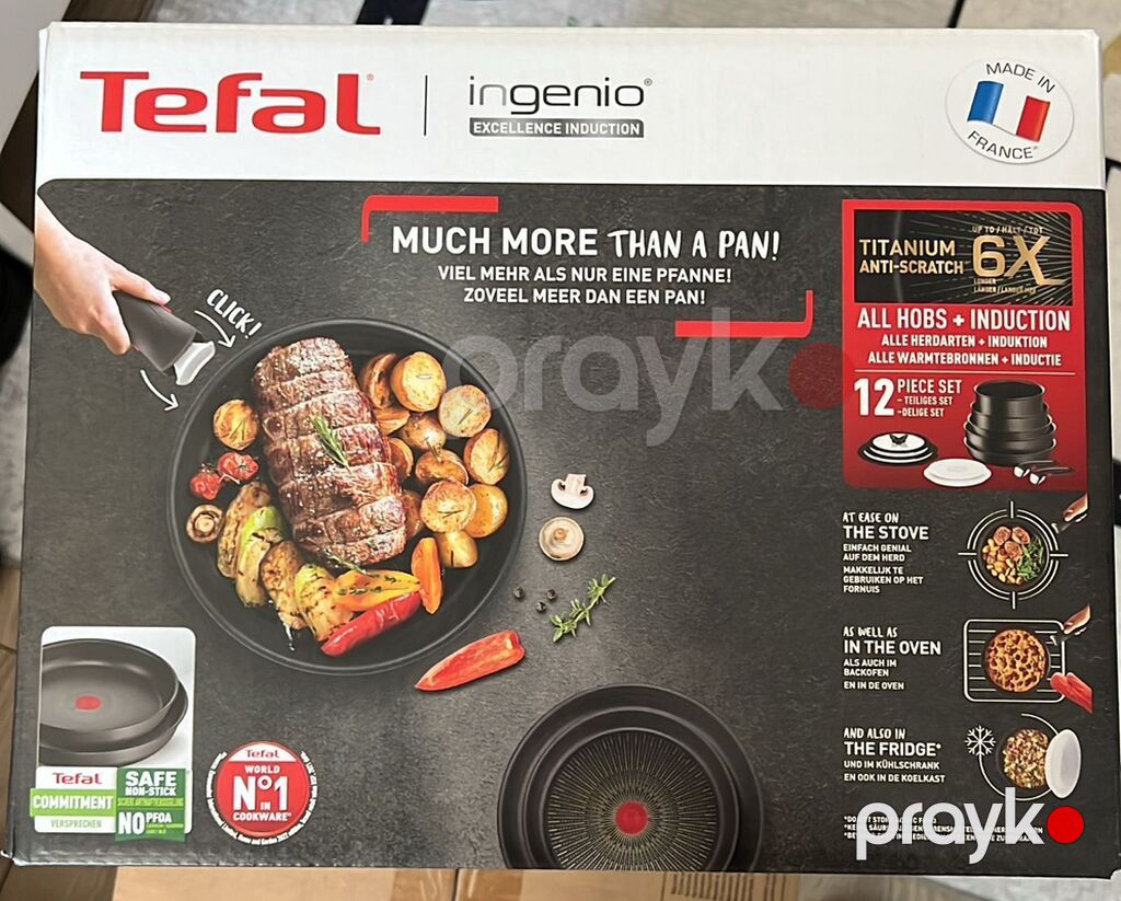 Tava, rəng - Qara, Antipriqar, Tefal, Fransa — Bişirmə qabları, Bakı (2)