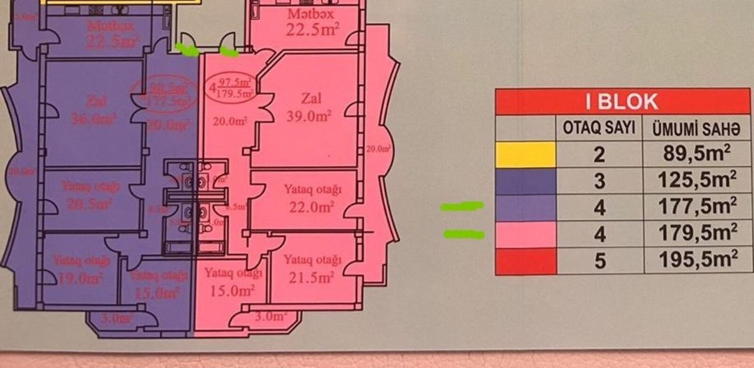 Satılır 4 otaqlı yeni tikili 179.5 m² — Mənzil, Bakı (4)