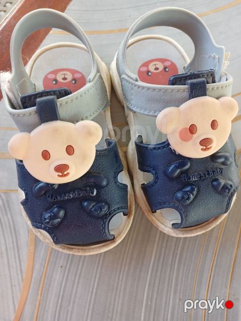 Uşaq sandaleti - Model: Honess Baby - Rəng: Göy üst hissə, açıq boz — Digah