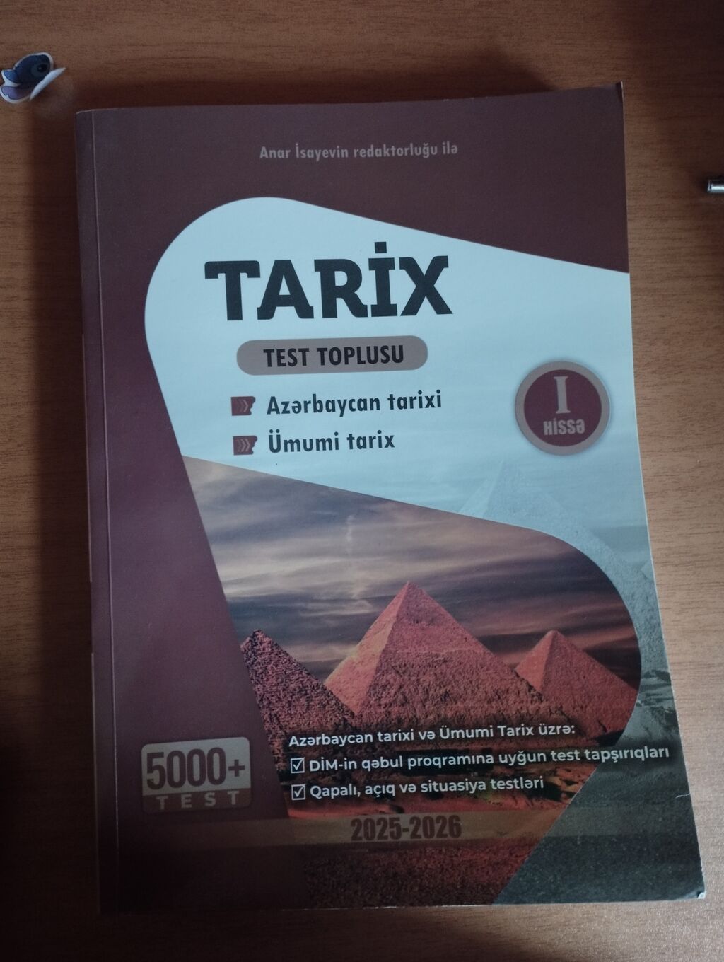 Məhsul: “Tarix – Test Toplusu” (I hissə) Anar İsayev Xüsusiyyətlər — Kitablar, Gəncə