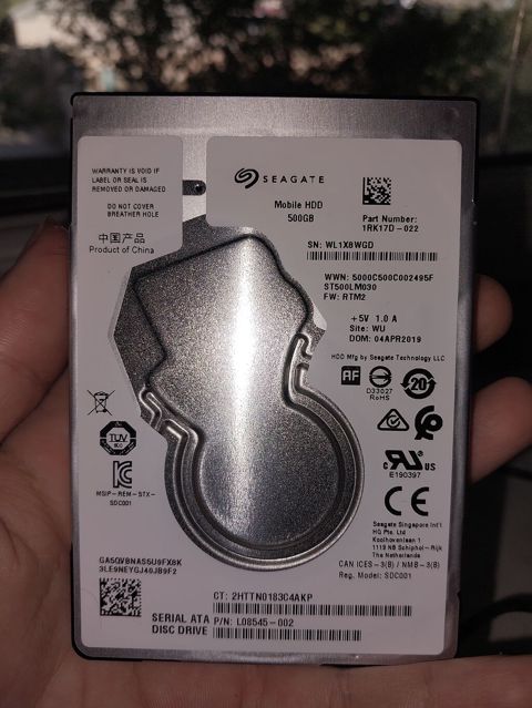 Seagate Mobile HDD 500GB – 2.5" daxili sərt disk - Model: ST500LM030 — Bakı