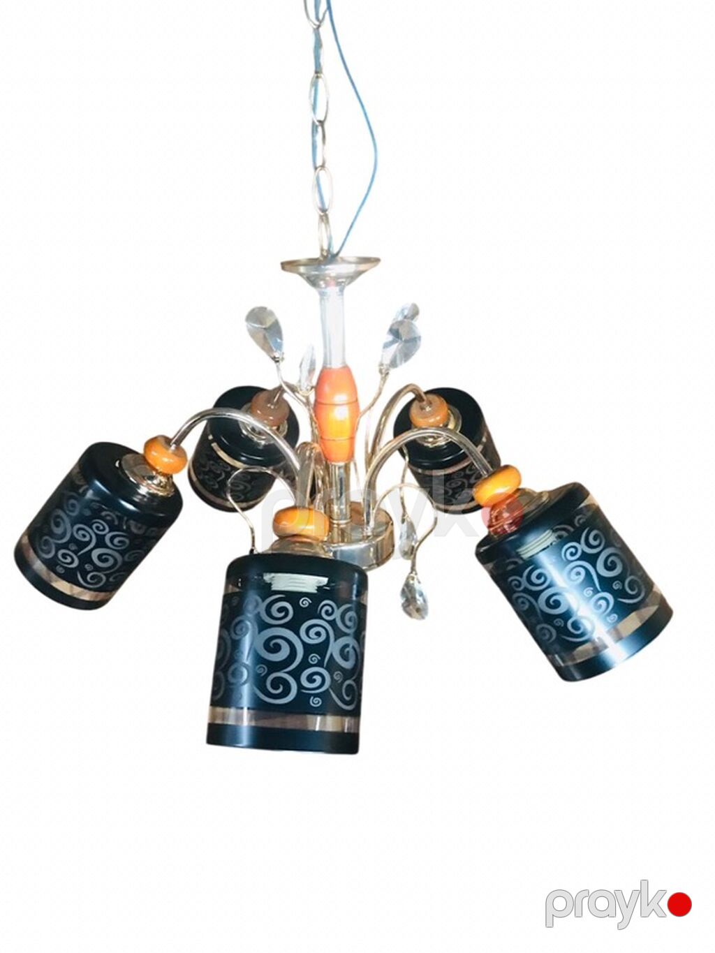 Çılçıraq, 5 lampa, Metal — Tavan is?qlar? v? cilc?raqlar, Bakı (5)