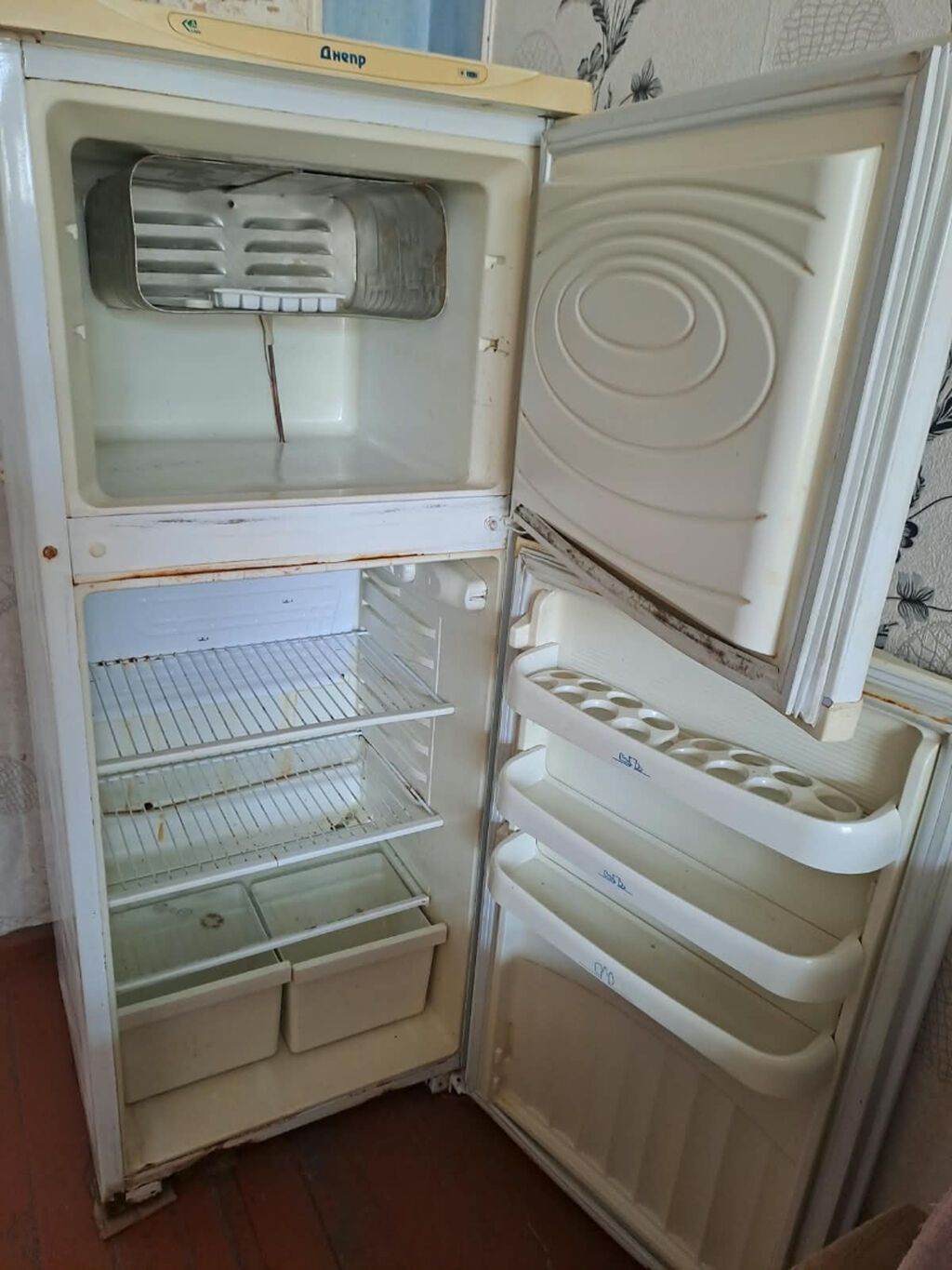 İşlənmiş 2 qapılı Dnepr Soyuducu Satılır, rəng - Ağ — Soyuducular, Sumqayıt (3)
