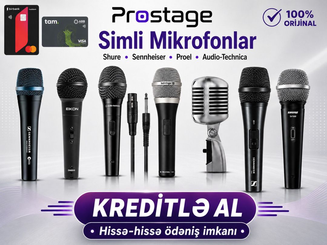 Simli mikrofonlar — Səs texnikası, Bakı