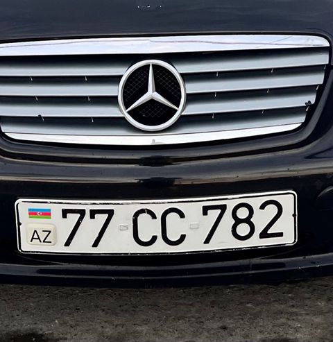 Avtomobil qeydiyyat nişanı -77-CC-782 — Bakı