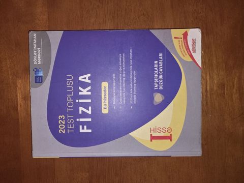 Məhsul: “2023 Test Toplusu – Fizika (I hissə)” Nəşriyyat: Dövlət — Bakı