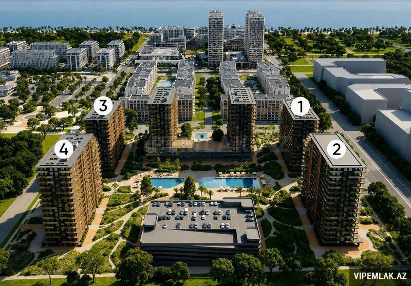 Sabunçu rayonunda 1 otaqlı Yeni tikili Satılır, 35 m² — Mənzil, Bakı (2)