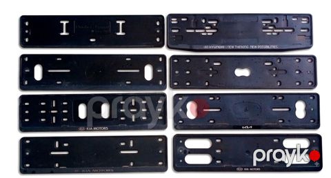 Universal nömrə nişanı çərçivələri (8 ədəd dəst) - Material: möhkəm — Bakı
