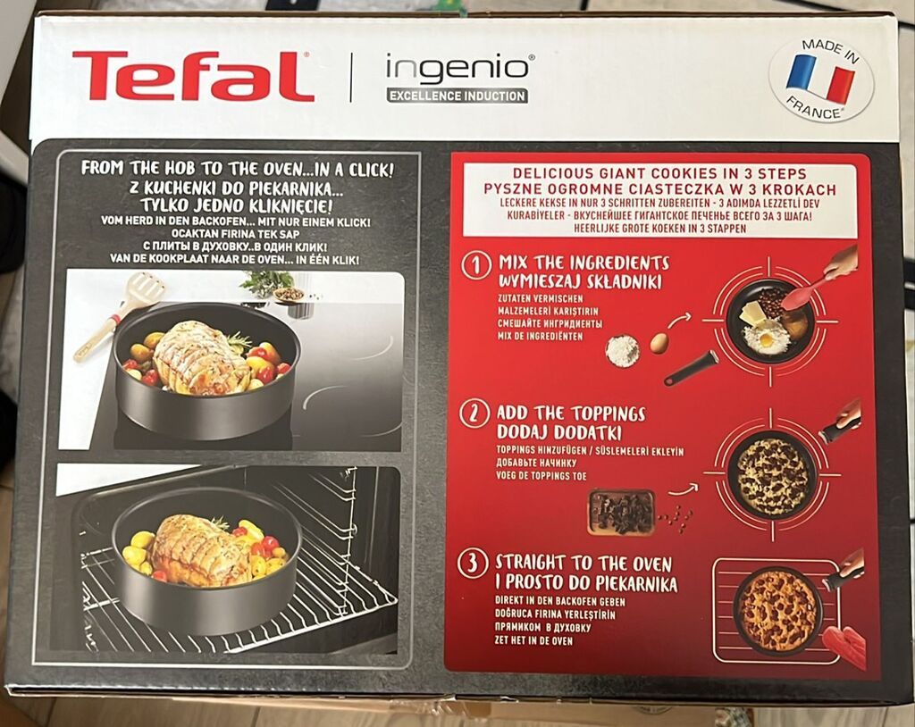 Tava, rəng - Qara, Antipriqar, Tefal, Fransa — Bişirmə qabları, Bakı (3)