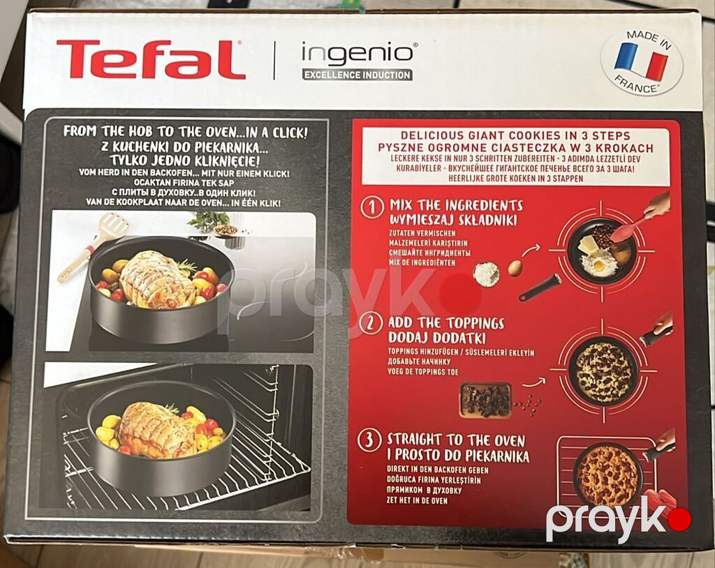 Tava, rəng - Qara, Antipriqar, Tefal, Fransa — Bişirmə qabları, Bakı (3)