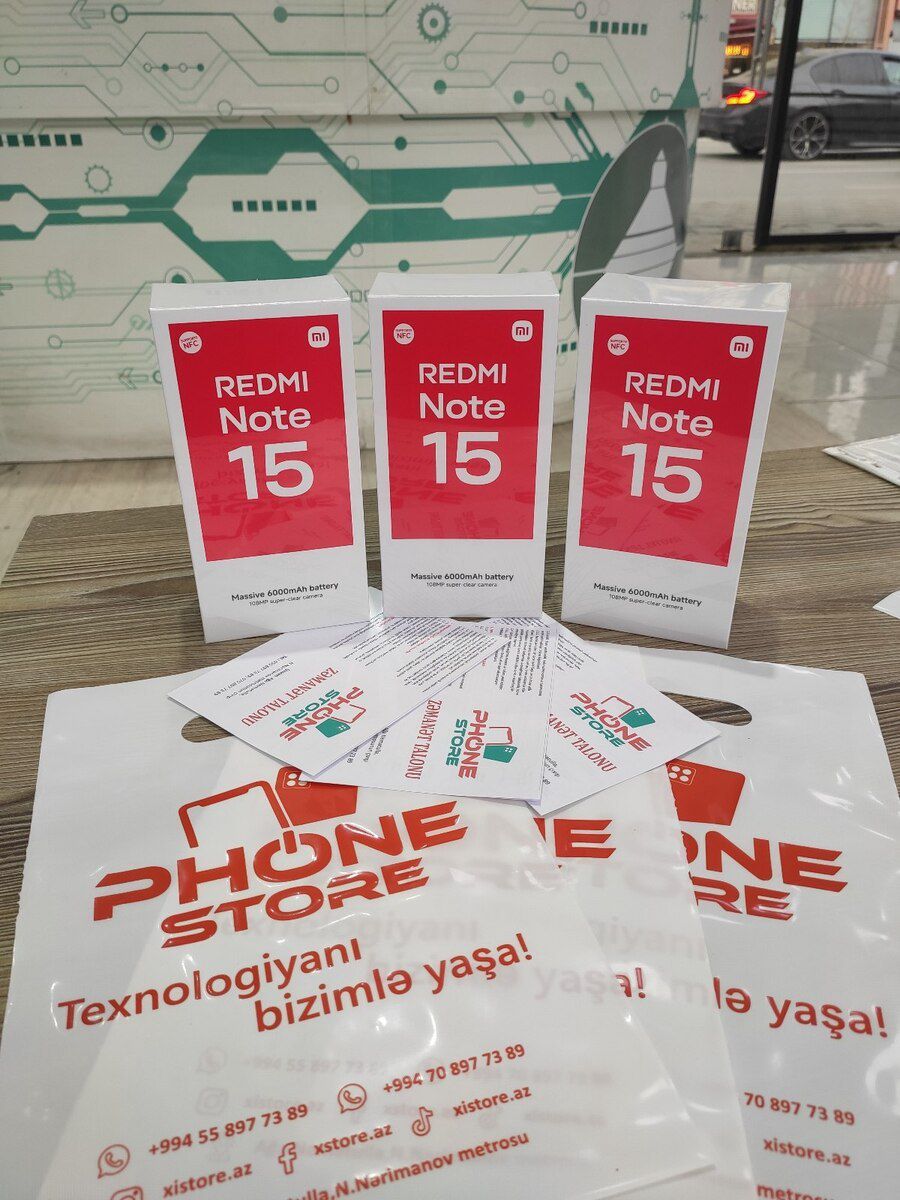 Xiaomi Redmi Note 15 Black 128GB/6GB — Smartfonlar, Bakı (4)