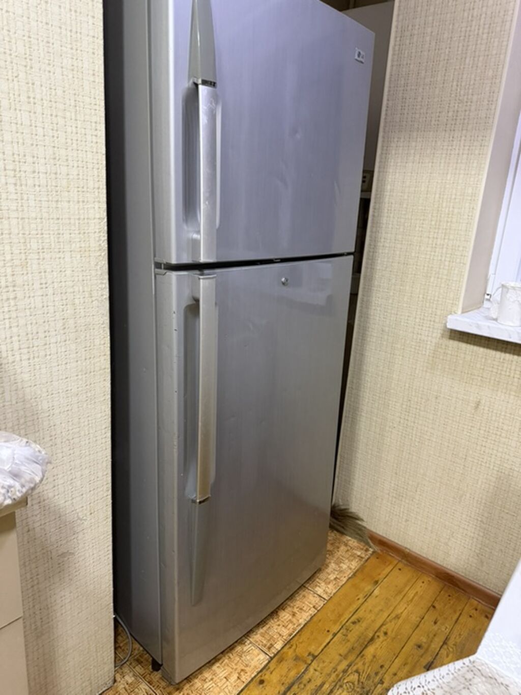 İki qapılı LG soyuducu - Rəng: gümüş (inox effektli korpus) - Qapı — Soyuducular, Bakı (2)