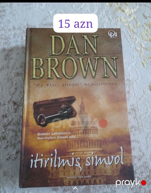 Dan Brovn itirilmiş simvol kitabı. əla vəziyyətdədir. ünvan Bakı — Bakı