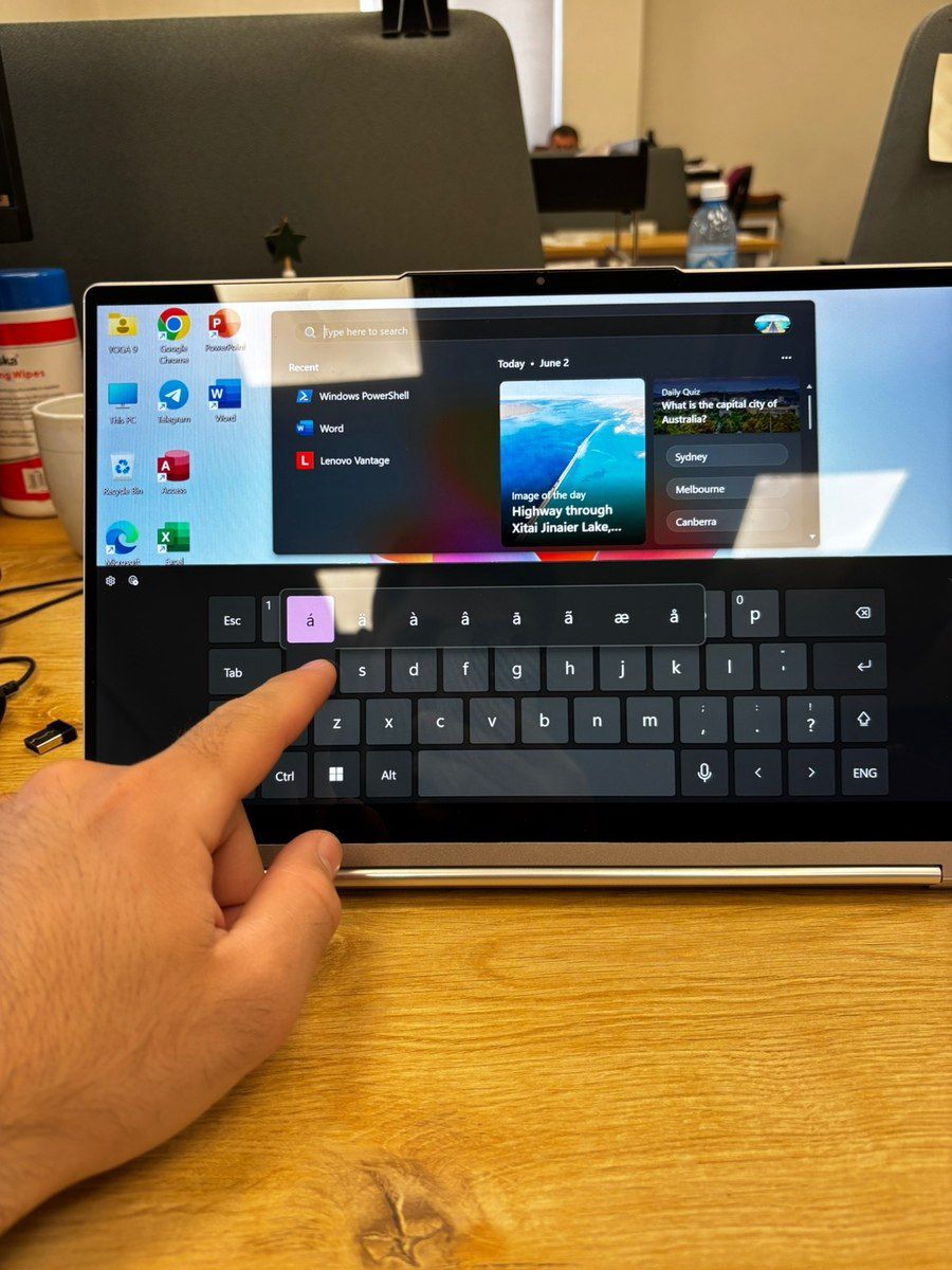 Lenovo Yoga 9 Gold (x360) sensor — Noutbuklar, Bakı (7)