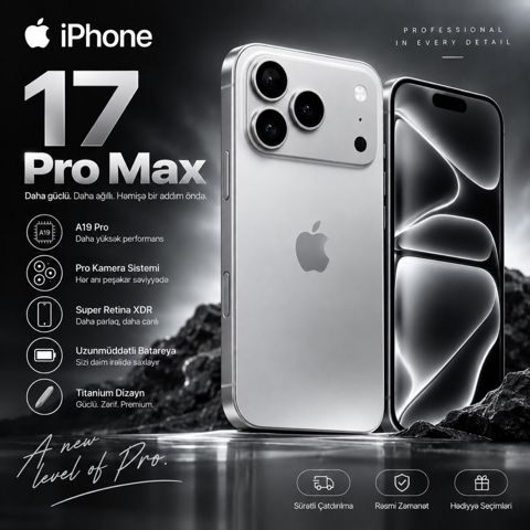 Apple iPhone 17 Pro Max Silver 256GB/12GB — Bakı