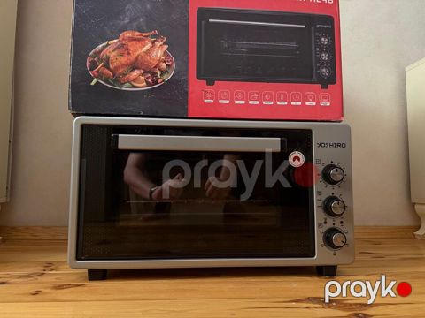 Yoshiro elektrik mini soba - Stolüstü kompakt dizayn, şüşə qapı və — Bakı