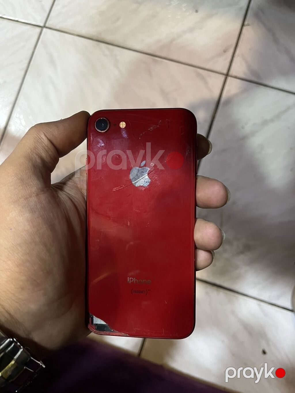 IPhone 8, 64 GB, Qırmızı, Qırıq — Apple iPhone, Sabirabad (2)