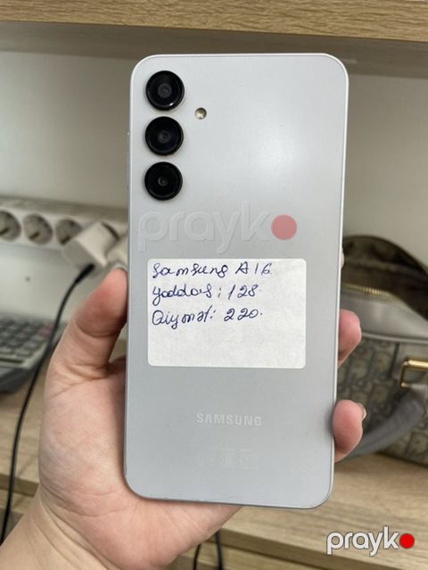 Samsung Galaxy A16, 128 GB, rəng - Ağ, Zəmanət, Sənədlərlə — Bakı