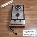Ezel Haas 2 gözlü qaz paneli - Kompakt ölçülü, stolüstü və ya — Плиты