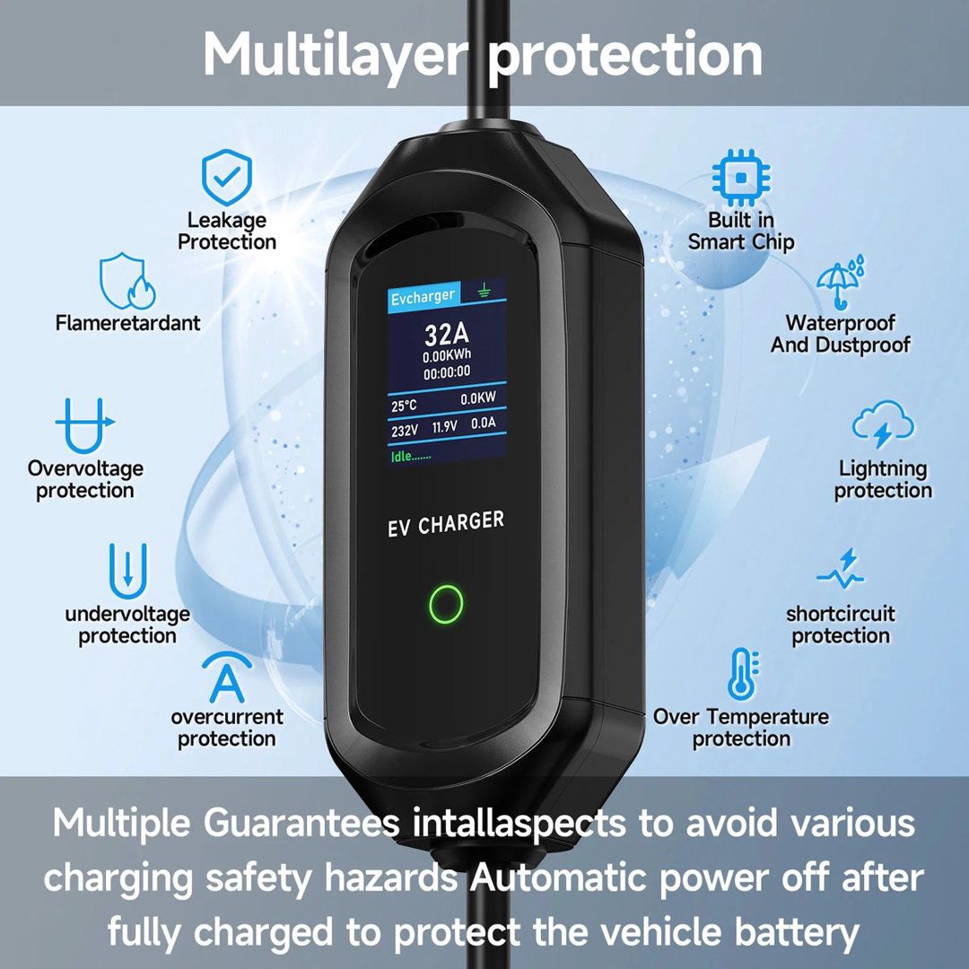 TYPE2 - 7kw - 32 Amper elektromobil adapteri — Ehtiyat hissələri və aksesuarlar, Bakı (3)