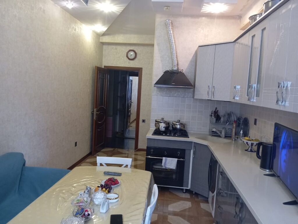 3 otaqlı, Yeni tikili, 110 kv. m — Mənzil, Bakı (6)